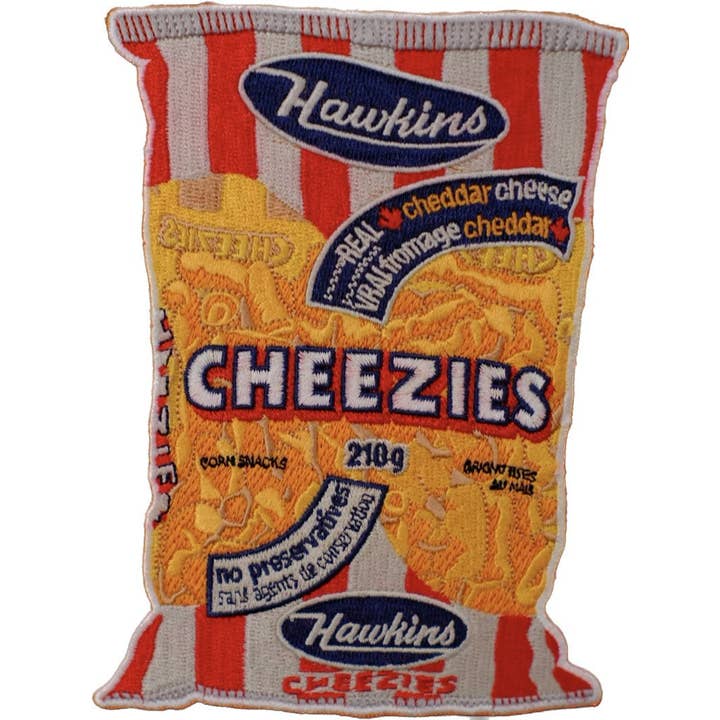Écusson brodé canadien "Cheezies" thermocollant 6x4” pour la vente par FingerlessJoe