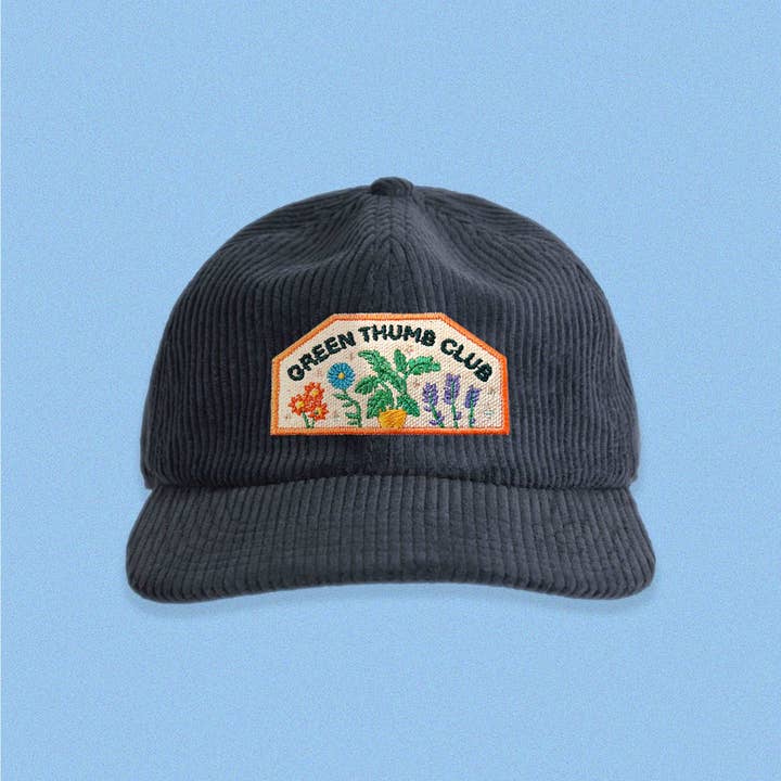 The Space Bureau - Wholesale Baseball Cap - Unisex - Green Thumb Club Corduroy Hat