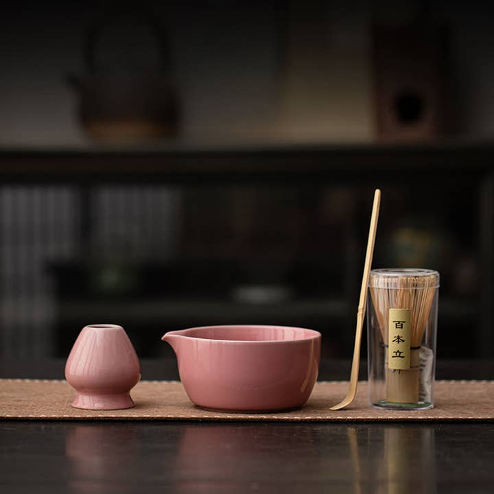 Gohobi Ceramic Matcha Set 034 vintage colour for wholesale by Gohobi (We cover U.S. import duties)