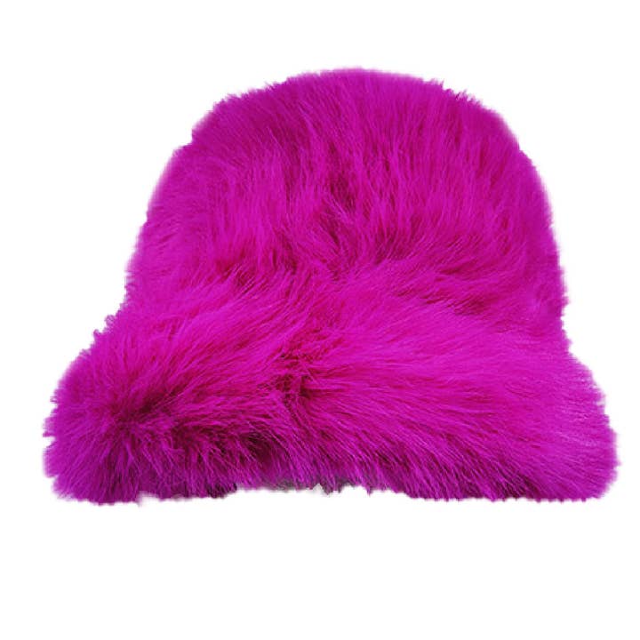 Embellish Your Life – wholesale Bucket Hat - Dam – Fuzzy fuskpäls hink hatt2