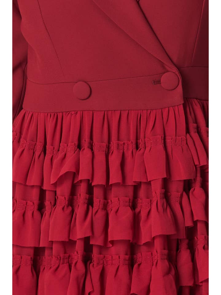 J2 FASHION - Wholesale Dress - Women's - Ruffled dress3