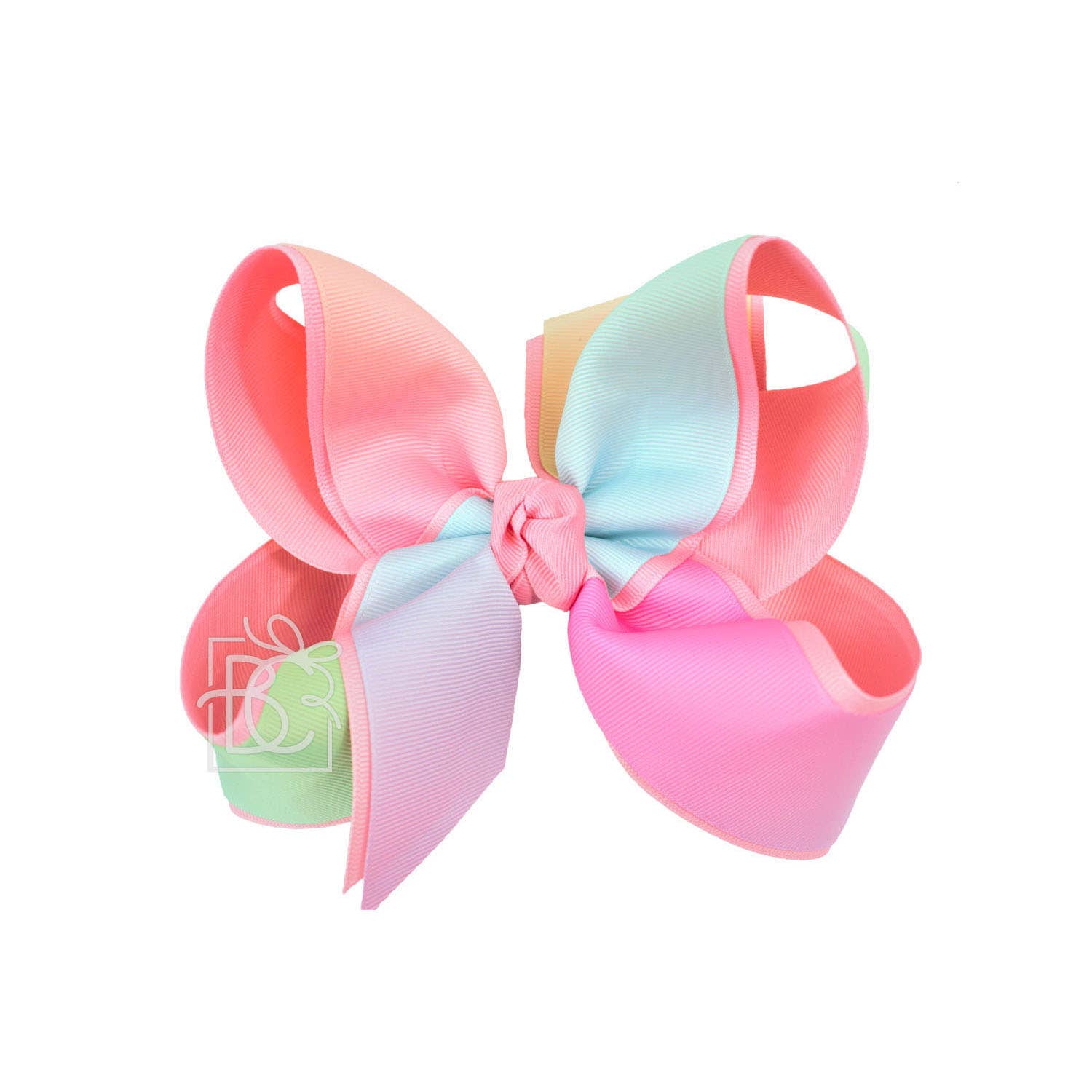 Beyond Creations, LLC - Venta al por mayor Lazo para el pelo - Niños - ARCO IRIS EN CAPAS EN CLIP1