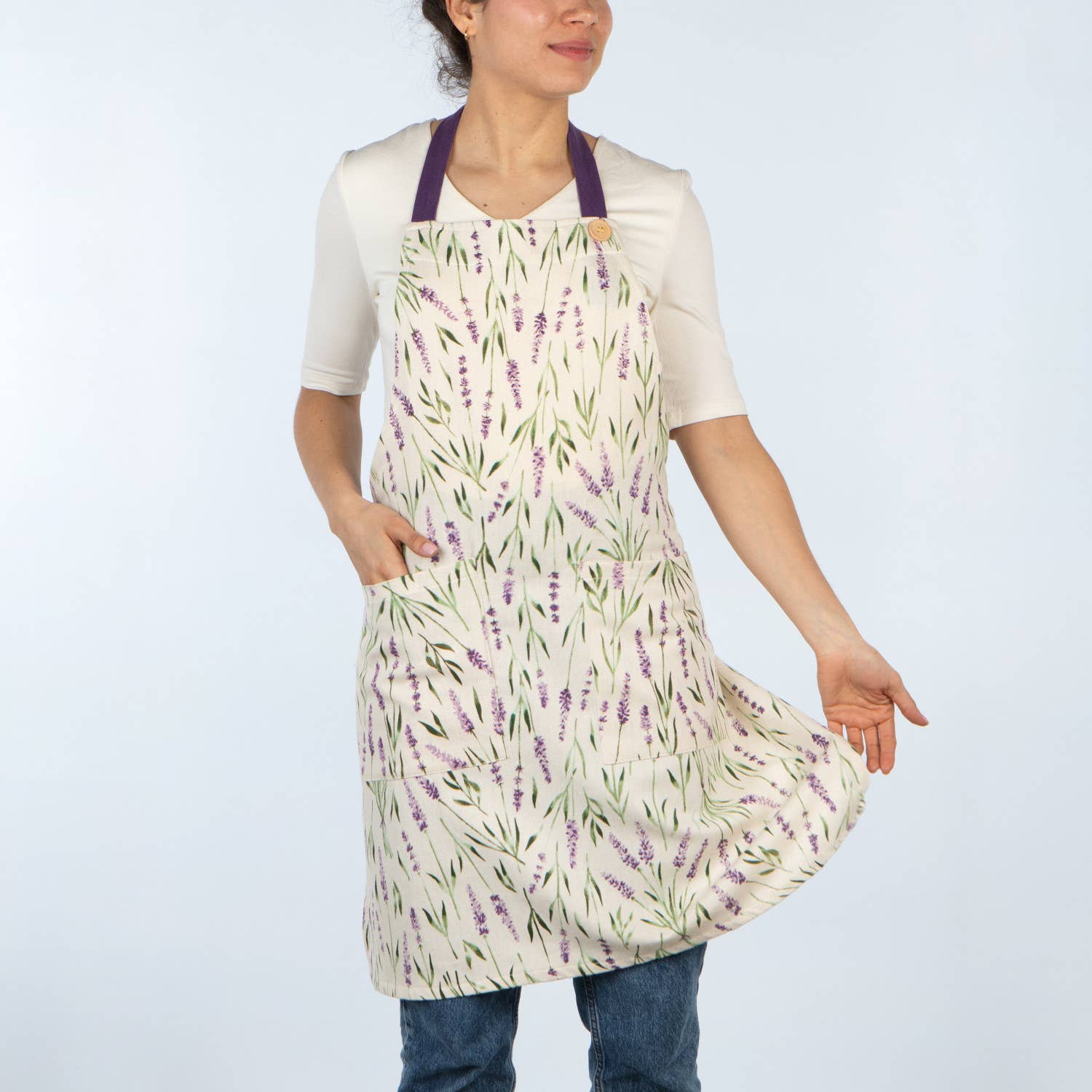 Now Designs by Danica - Wholesale Apron - Lavender Spruce Apron1