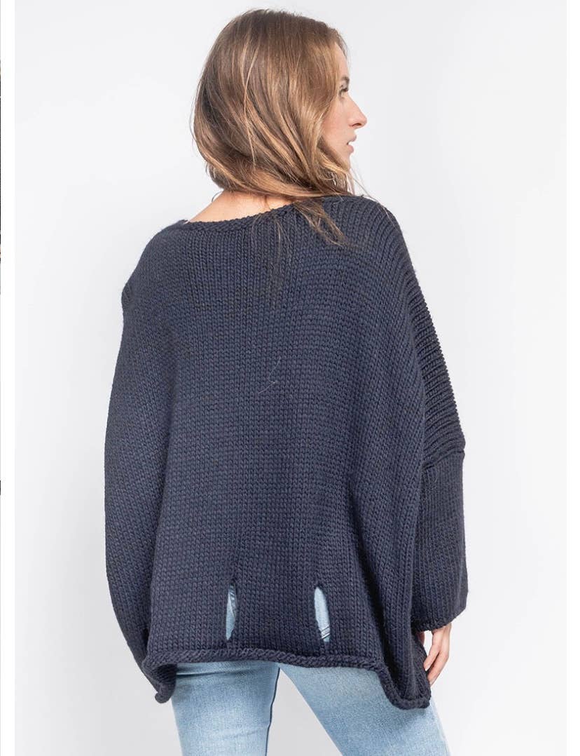 LINEN & COTTON HOUSE - Wholesale Knitted jumper – Women′s - ALPACA SWEATER 086019