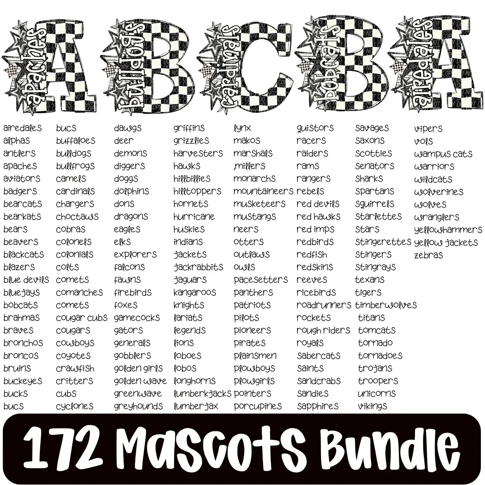 Wills Creek Designs - Wholesale T-Shirt (Graphic) - Women's - Checkered Star Mascot Wholesale Tee1