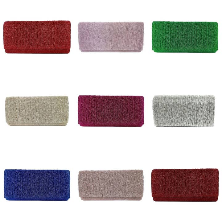 Pochette soirée brillante avec chaîne métal pour la vente par Diacly