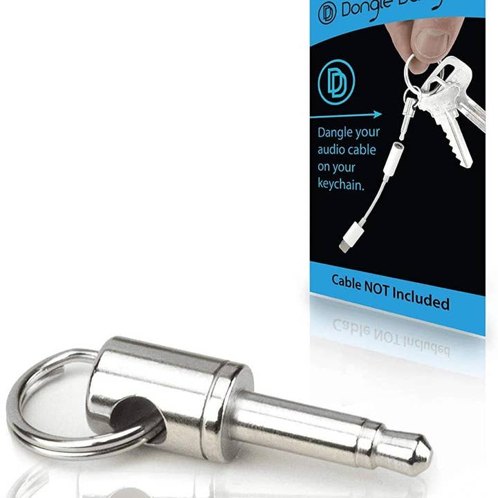 Porte-clés Dongle Dangler pour adaptateur de prise casque 3,5 mm pour la vente par UFO Topsz