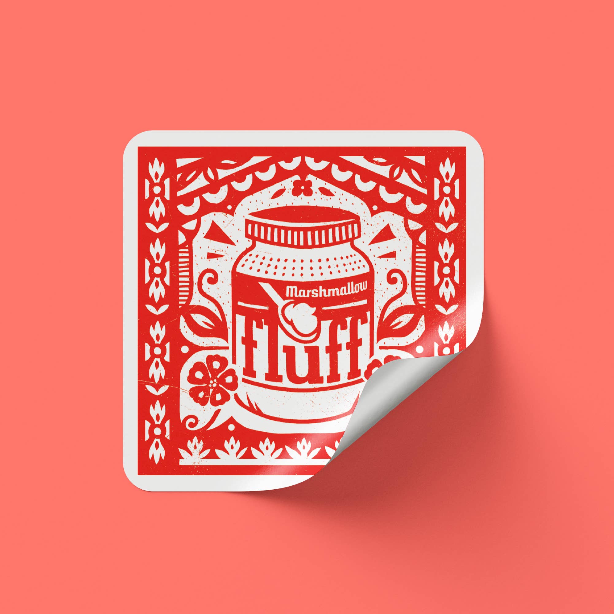 Indestructible Food - Wholesale Sticker - Marshmallow Fluff Sticker1