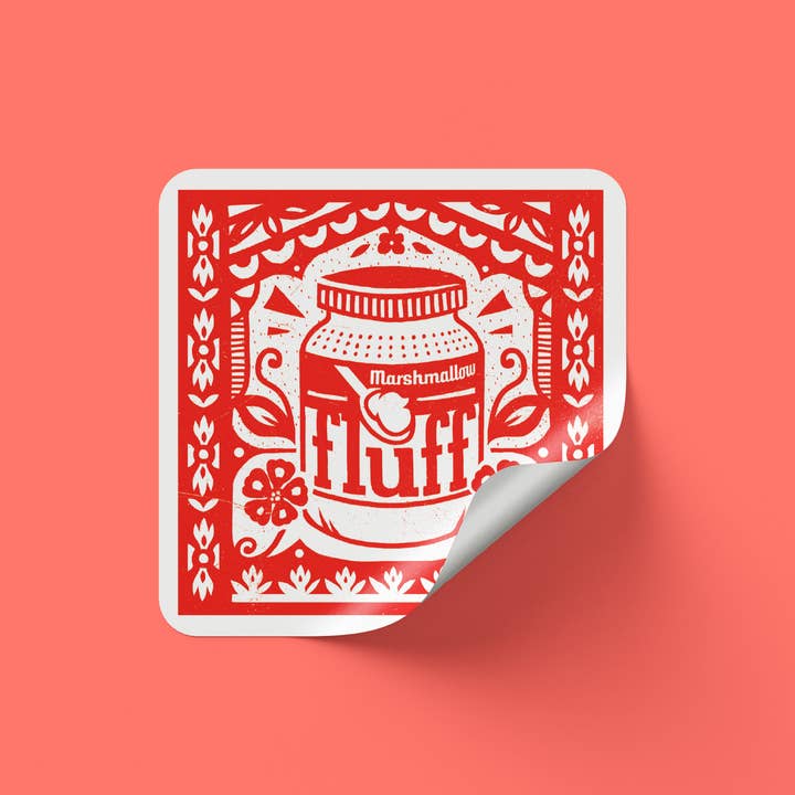 Indestructible Food - Wholesale Sticker - Marshmallow Fluff Sticker1