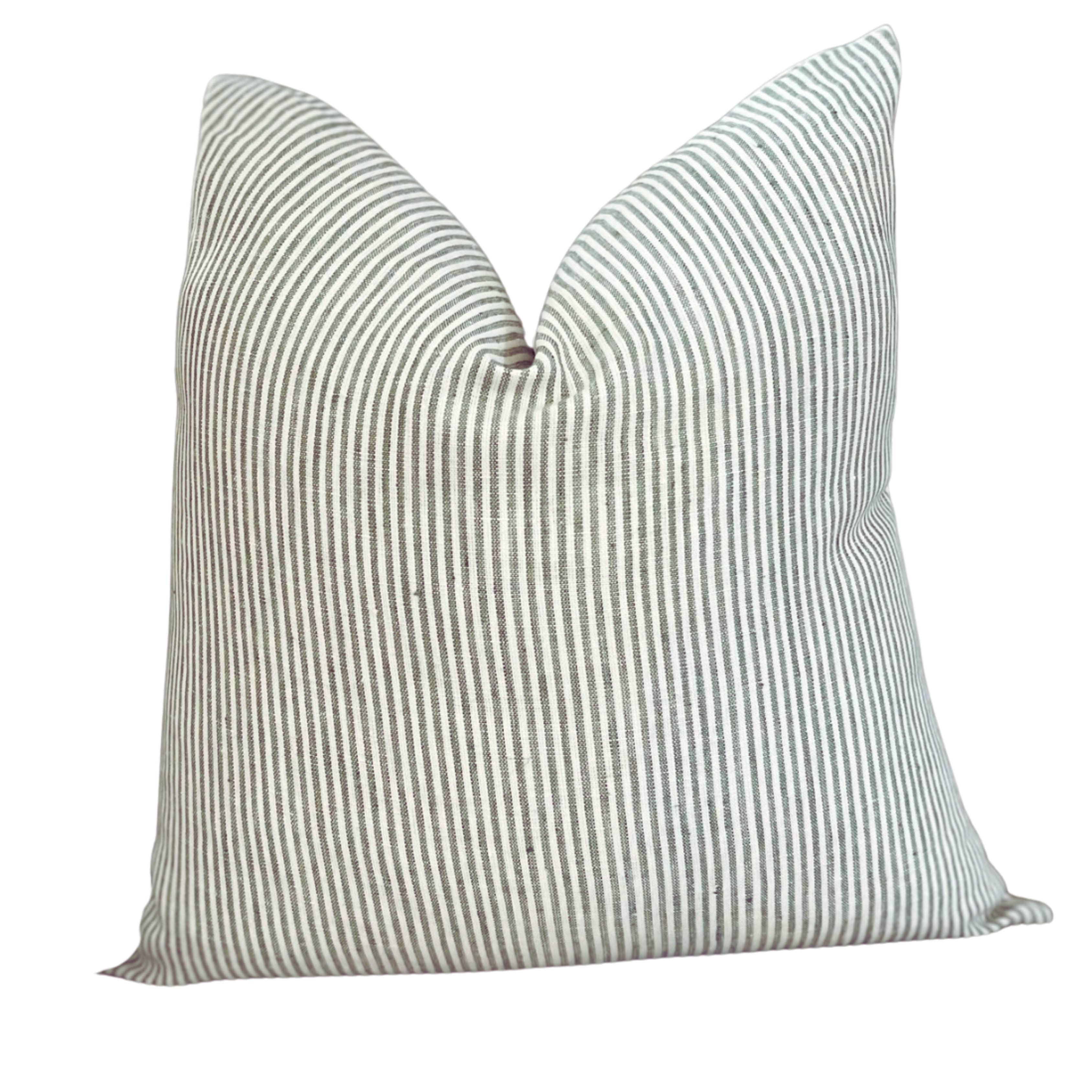 Shannan Bower Home - Wholesale Throw/Decorative Pillow - Audrey Ticking Stripe Designer Pillow