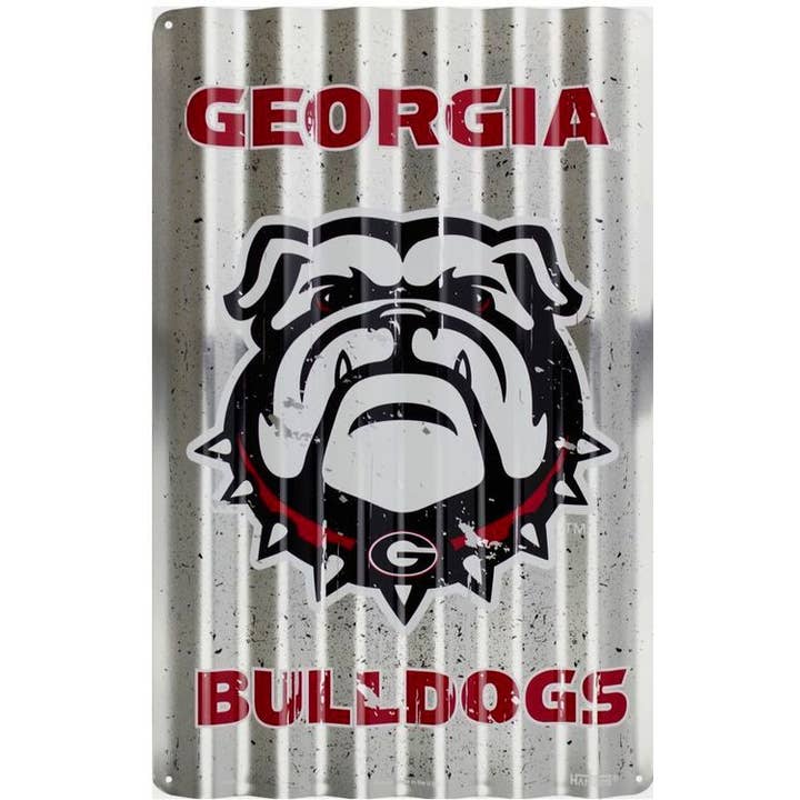 GA Bulldogs Corrugated - Large Parking Signs for wholesale by Signs 4 Fun