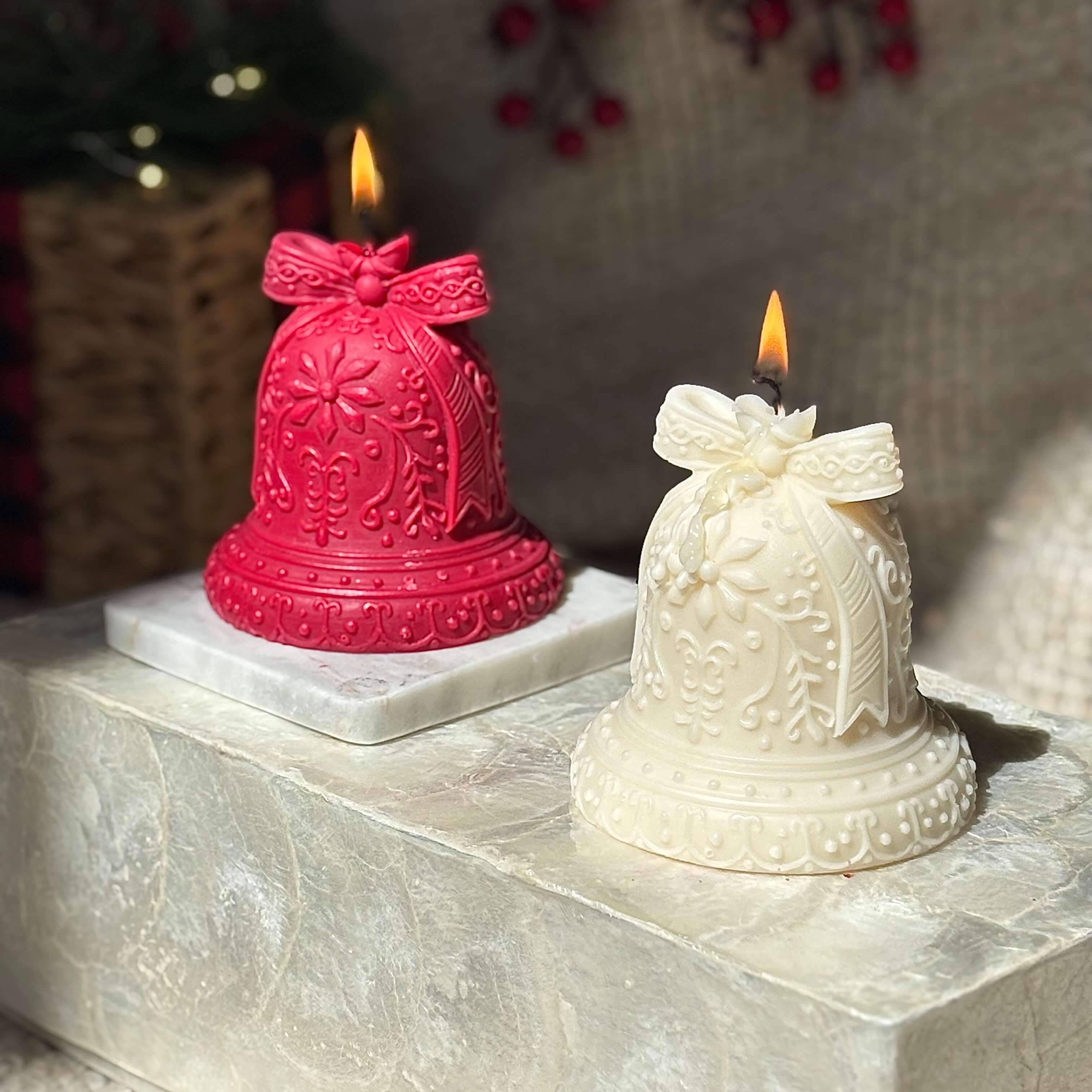 OH MY BOX - Wholesale Pillar Candle - Christmas Bell Candle | Festive Holiday  Decor5
