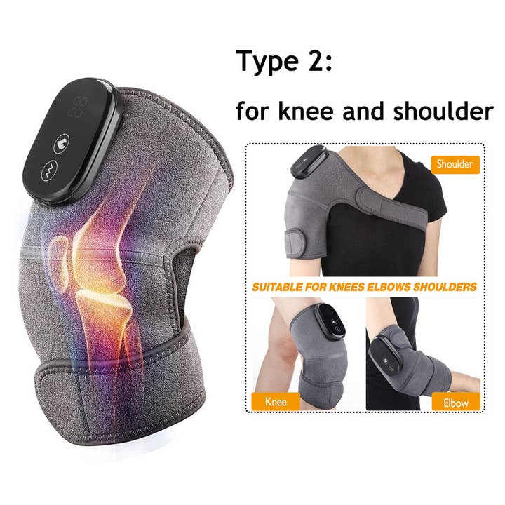 Electric Shoulder Massager Heating Pad Vibration Massage Support Belt Arthritis Pain Relief Shoulder Thermal Physiotherapy Brace for wholesale on Faire