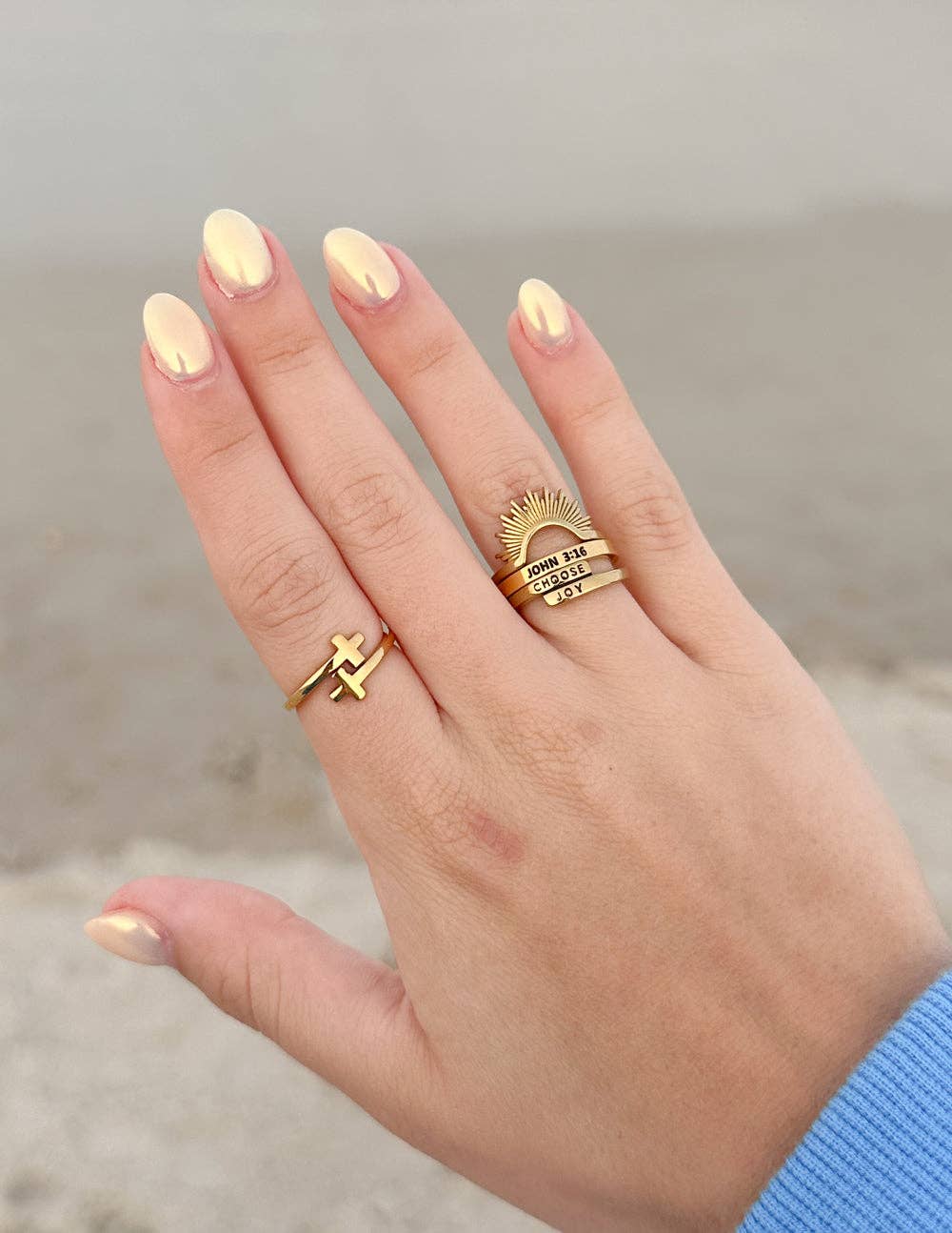 Elevated Faith - Wholesale Band/Stacked Ring - John 3:16 Ring1