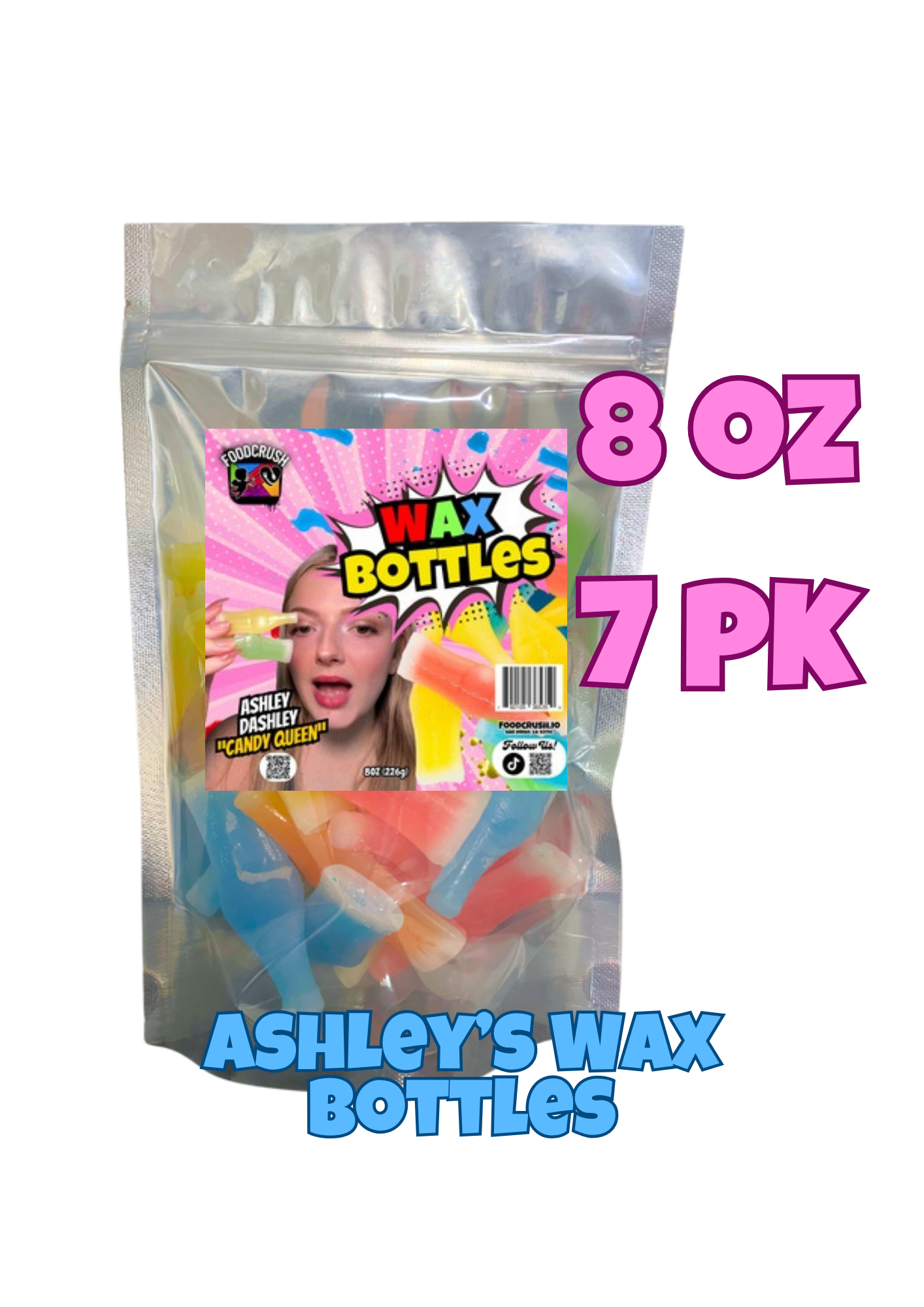 Food Crush Corp - Wholesale Gummy - Wax Bottle Candy by Ashley Dashley from Tiktok (1/2 LB)1