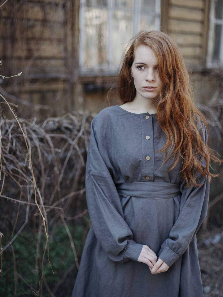 Vestido Helen com Mangas Compridas (6O1M) por atacado de La Petite Alice