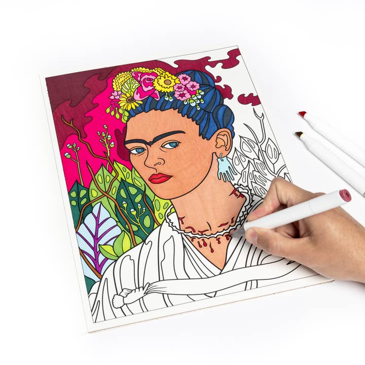 Today is Art Day – Engroshandel Malebog - Voksen – Malebog - Frida Kahlo5