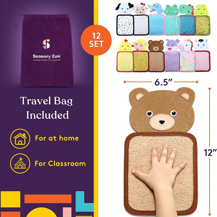 Special Supplies - Wholesale Toy Set - Kids - Special Supplies Sensory Zoo Animal Mats, 10 Sets, Tactile Stimulation for Kids, Supports Autistic and Processing Challenges, Calming and Stimulating Early Learning Play4