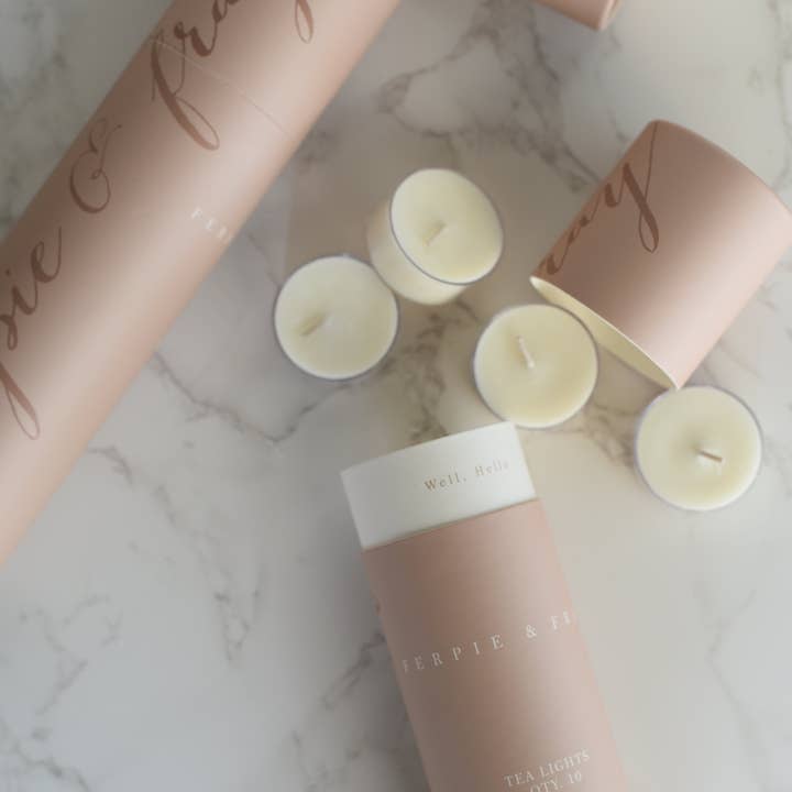 PNW Woods // Tea Lights for wholesale by Ferpie + Fray