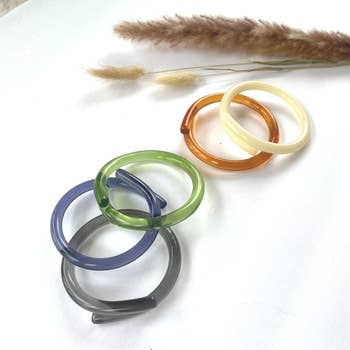 Transparent Resin Bracelets, Acrylic Bangles Bracelets