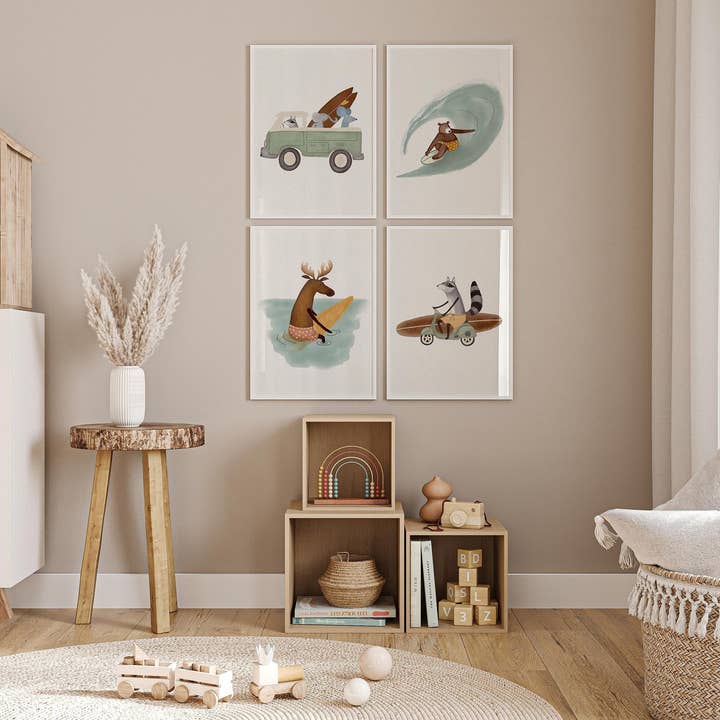 Conjunto de Decoração de Quarto de Surf com Quatro Peças por atacado de Urchin Bay