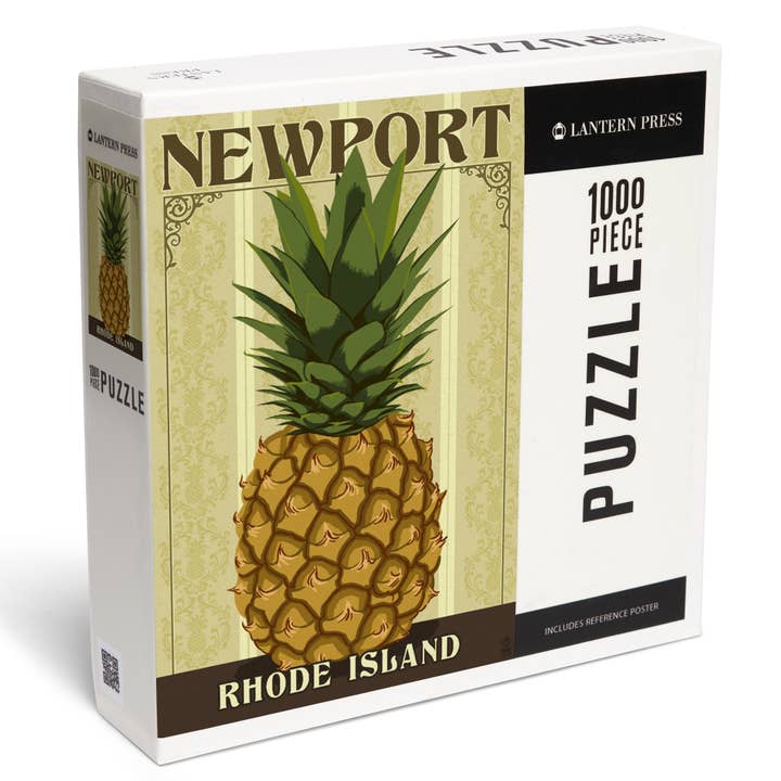 1000 PIECE PUZZLE Newport, Rhode Island, Colonial Pineapple for wholesale by Lantern Press