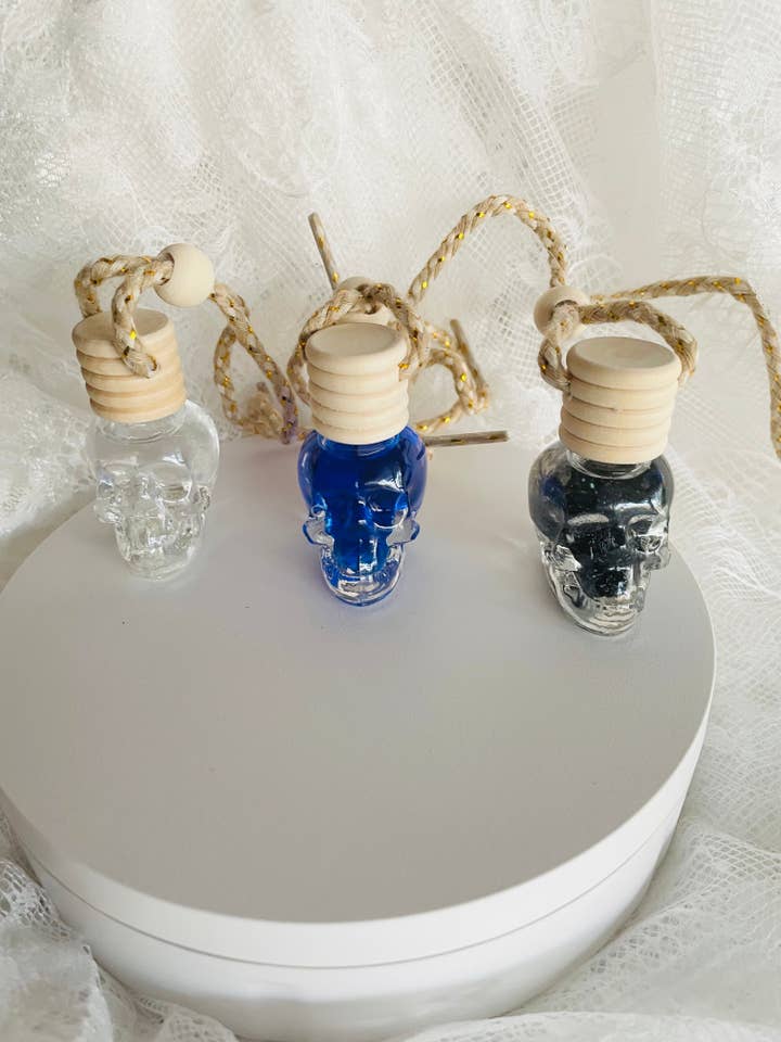 Color Skull Air Car Freshener | Aroma Diffuser Hanger | Pure Scented Car Freshener 1 Unit | Variety of Scents for wholesale by AZUCENA