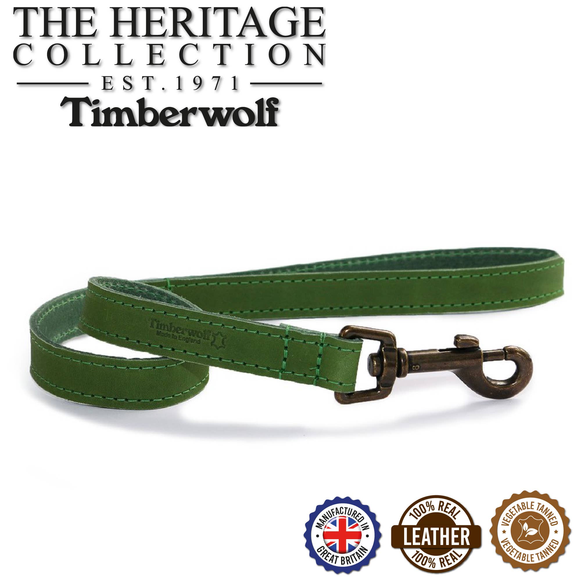 Ancol Pet Products Ltd - Wholesale Hondenriem - Hond - Timberwolf Heritage leren riem - 5 kleuren - 60 cm x 19 mm10