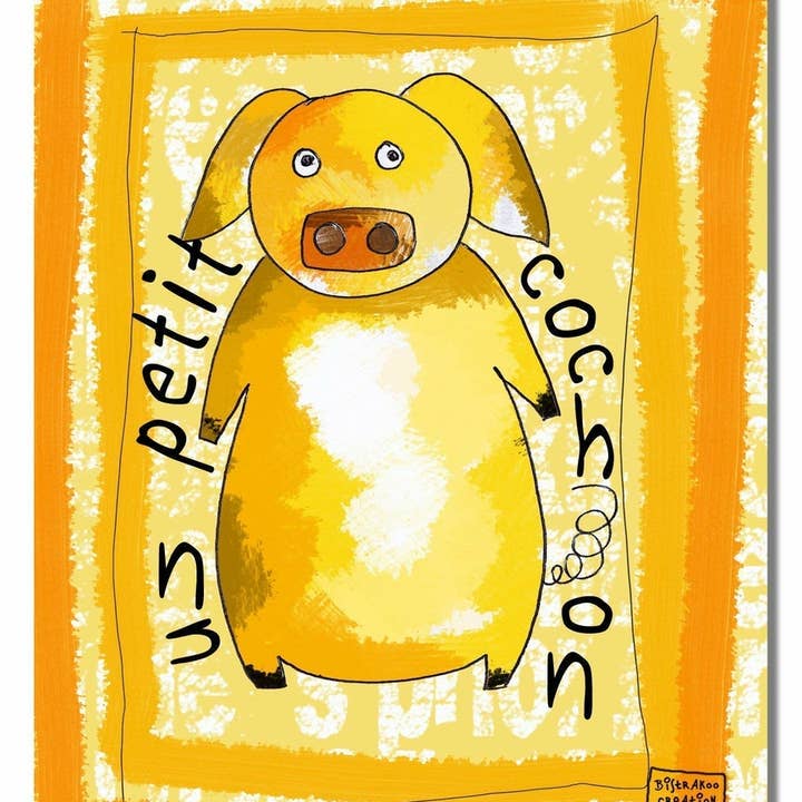 Baby barn dekorative bord - Min lille gris for engroshandel hos BISTRAKOO