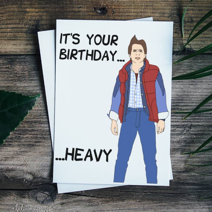 Back to the Future "Marty McFly" Greeting Card for wholesale by Geeked Out Greetings
