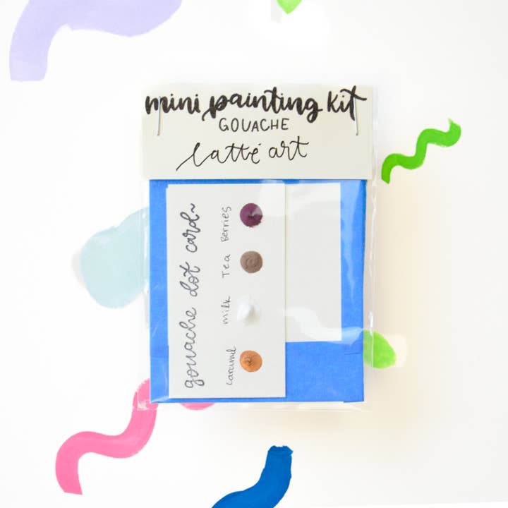 Lavender Chai Co. - Wholesale DIY craft kit - Mini Painting Kit- Latte Art1