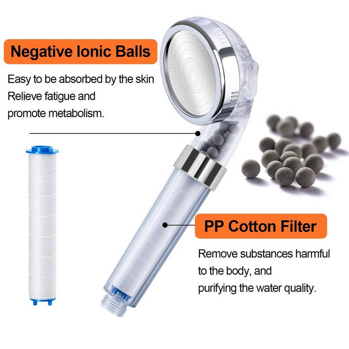 ACCITY - Wholesale Shower Head - FILTERED BOOSTER WATER-SAVING SHOWER HEAD_CWASC17205