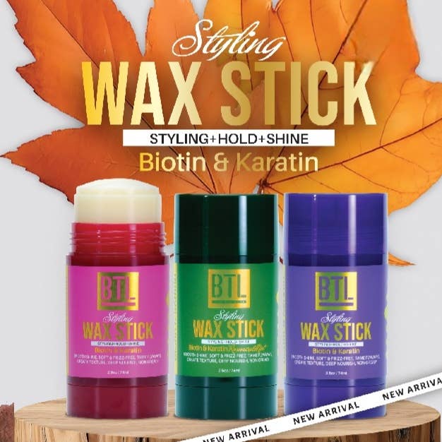 Majestic Wholesale - Wholesale Hair styling gel/mousse - BTL STYLING WAX STICK BIOTIN & KARATIN (6PK)3