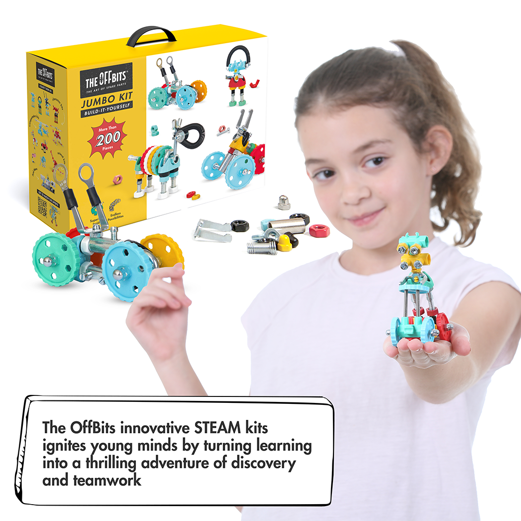 The OffBits - Wholesale Building Set - Kids - Jumbo Kit: Open-ended Toy Building Kit, Sustainable Toy Gift3