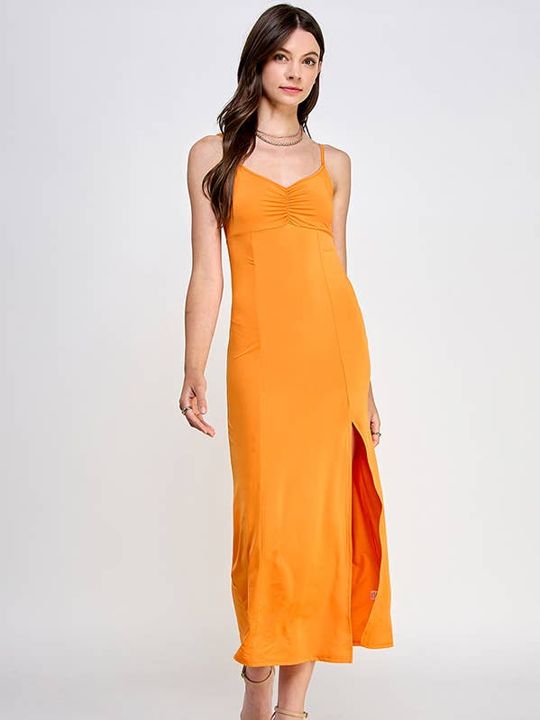 JD48886 - SLIM FIT MIDI-JURK MET STRIK AAN DE ACHTERKANT voor wholesale door Heart & Hips