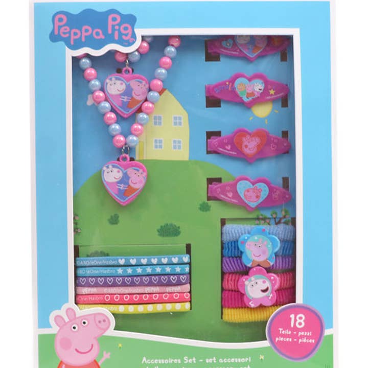 Joy Toy - Wholesale Toy Set - Kids - PEPPA PIG ACCESSORY SET 18 PIECES