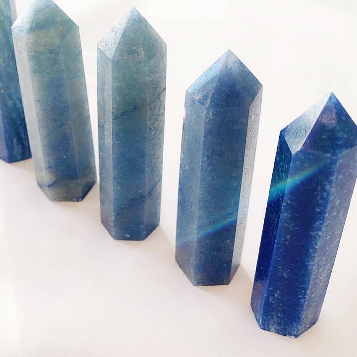 Blue Aventurine Tower for wholesale by CRISTALLI E STELLE