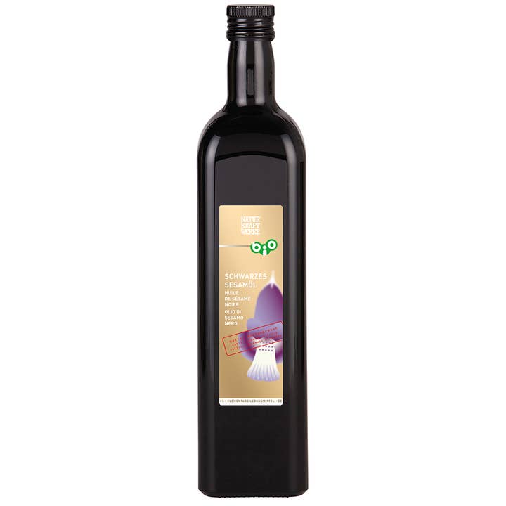 NaturKraftWerke – Großhandel Speiseöl – Schwarzes Sesamöl nativ 1000 ml BIO/kbA