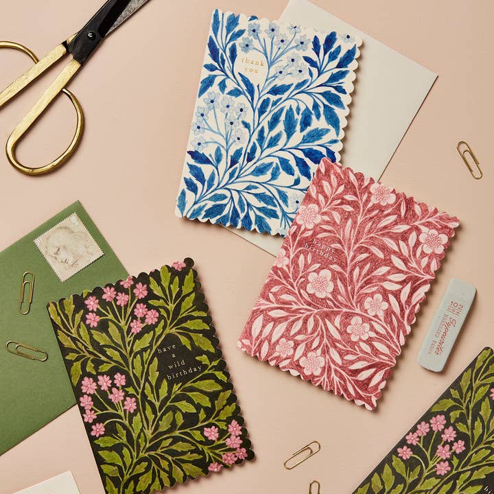 Wanderlust Paper Co - Wholesale Birthday Card - Pink Flora 'Happy Birthday' Card