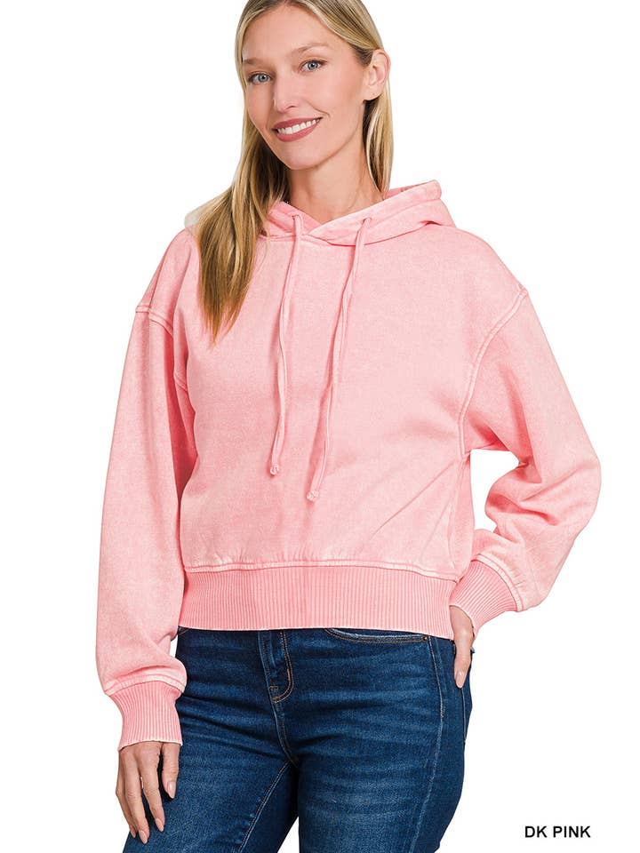 42POPS – Großhandel Hoodie – Damen – Acid-Wash-Fleece-Crop-Hoodie18
