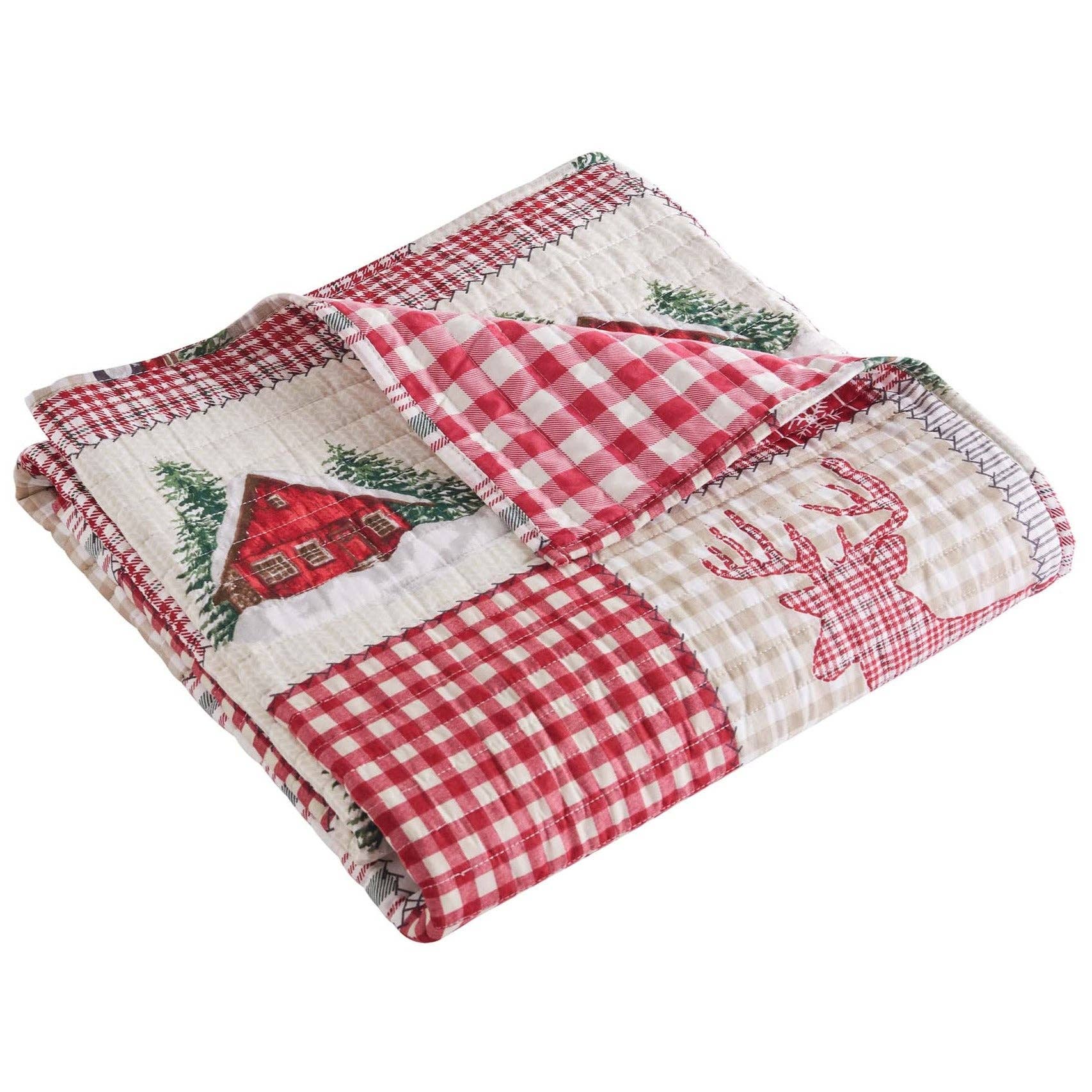 Levtex Home - Wholesale Throw blanket - Home for Christmas Quilted Throw1
