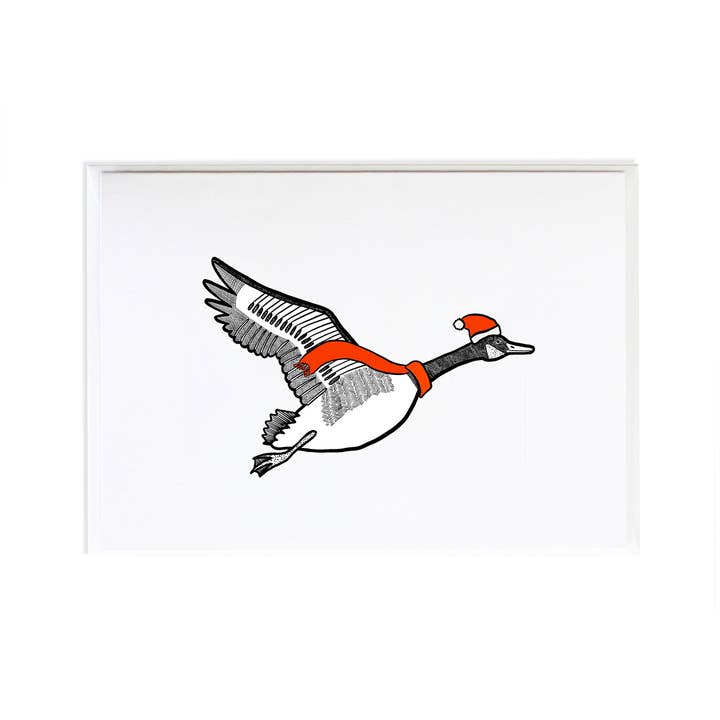 Canadian Goose Christmas Holiday Card for wholesale by Anne Green Design