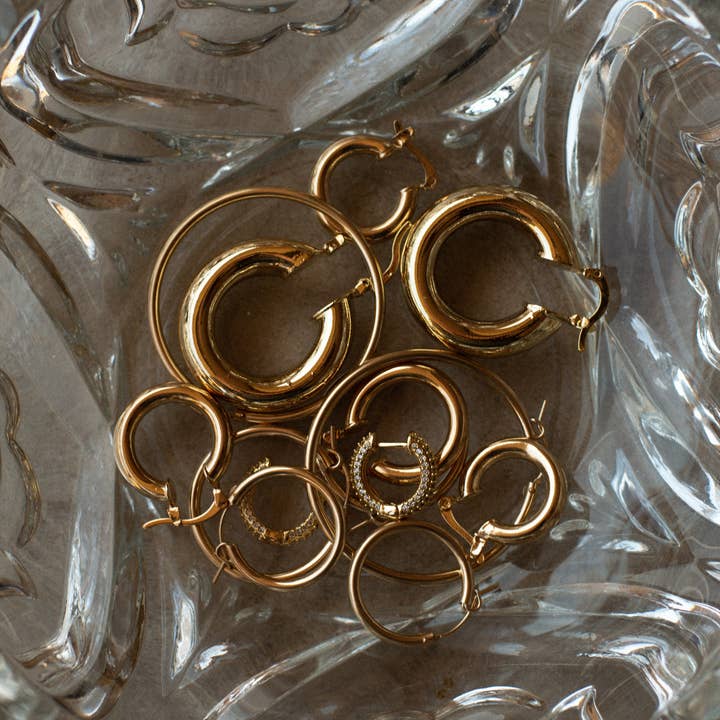 VIE EN BLEU - Wholesale Hoop Earrings - Paula earrings3