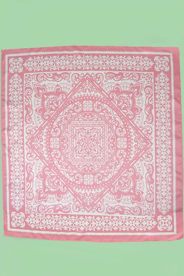 Rosa JOSSLYN by wall to wall: Paisley rosa Halstuch mit seidigem Griff für den Großhandel auf Faire1
