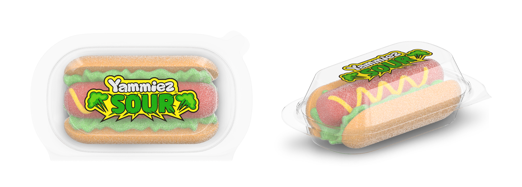 Candycat – Engroshandel Marshmallow – Relkon - Syrlig hotdog skumfidus-gummi - 12 x 50 g2