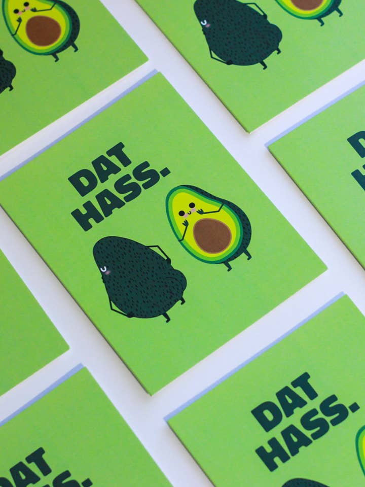 Carte Dat Hass pour la vente par Apridot Studios