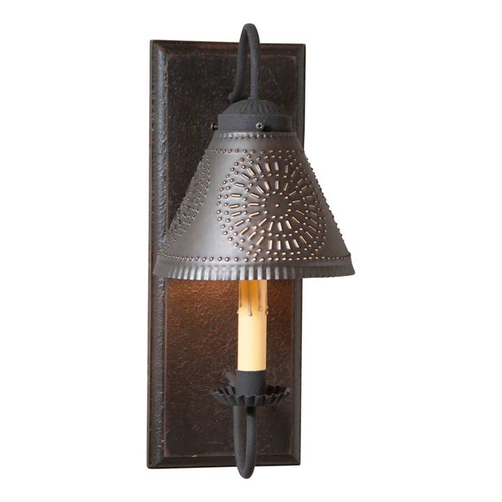 Irvin's Tinware - Wholesale Sconce - Crestwood Sconce in Black
