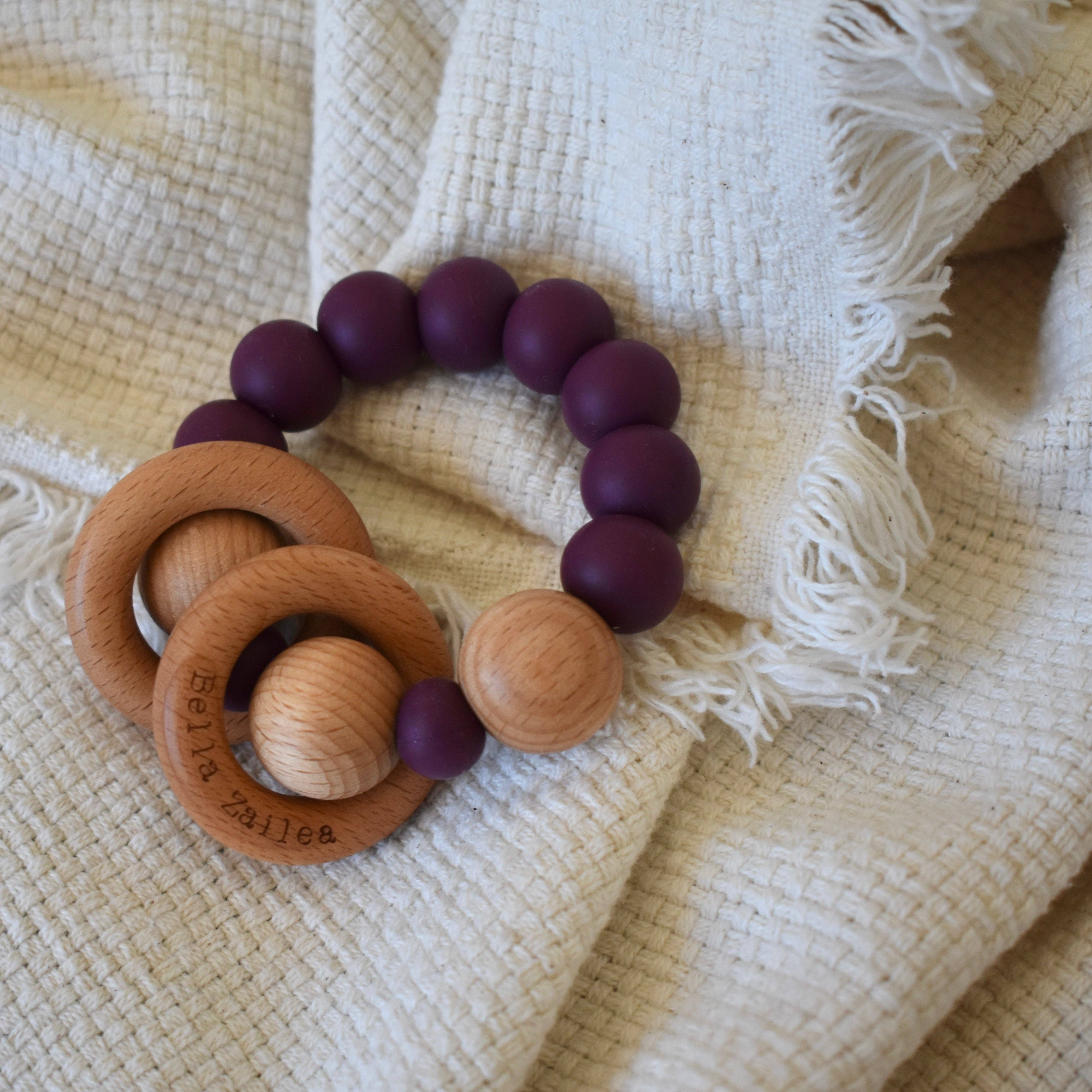 Bella Zailea - Vente Anneau de dentition sans clip – bébé - Anneau de dentition Hochet6