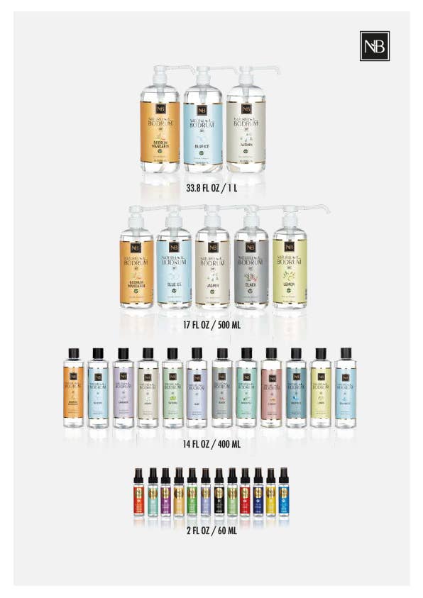 NB NATURAL BODRUM – wholesale Handdesinfektion – Sea Breeze Eau De Cologne Extra Stark 14Oz Turkisk Kölnvatten7