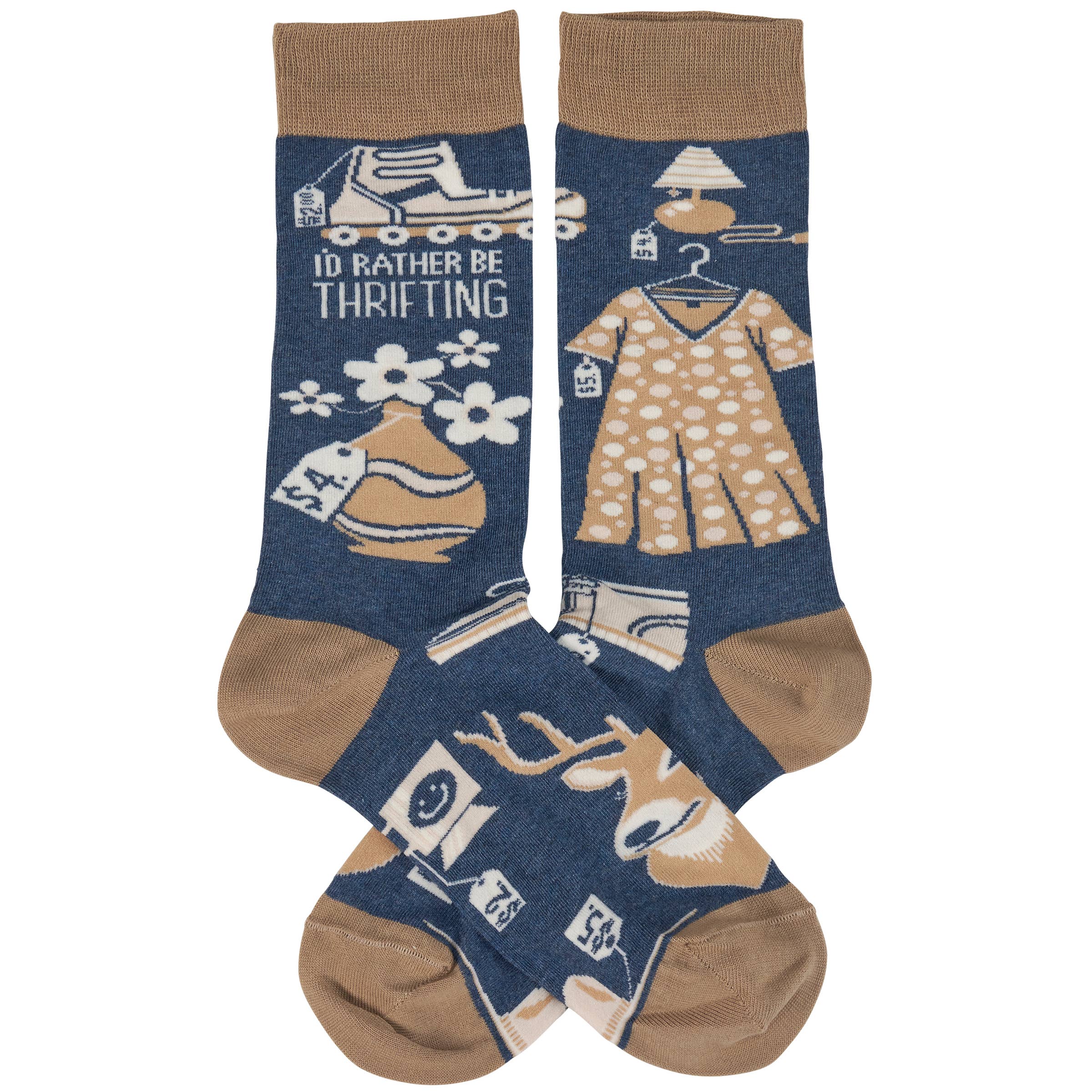 Primitives by Kathy - Wholesale Socks - Unisex - Rather Be Thrifting Socks1